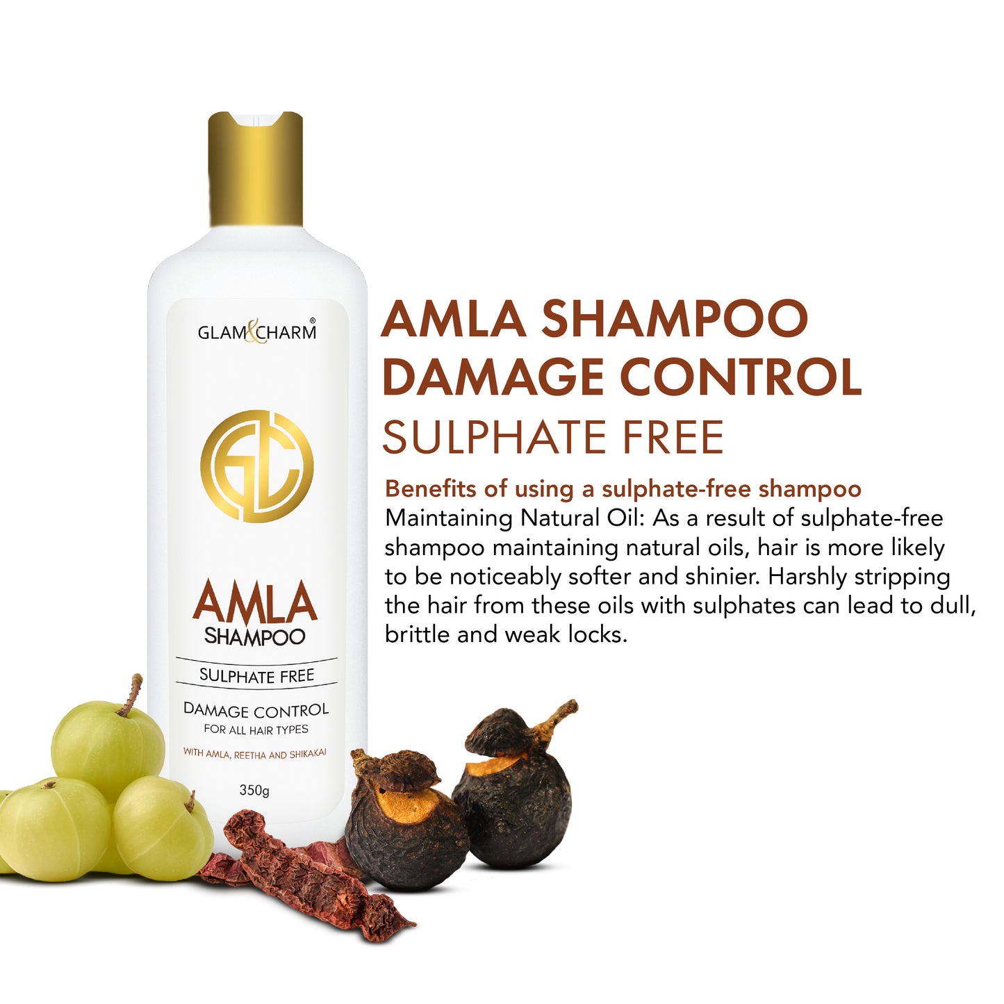 Glam and Charm Amla Sulfate Free Shampoo